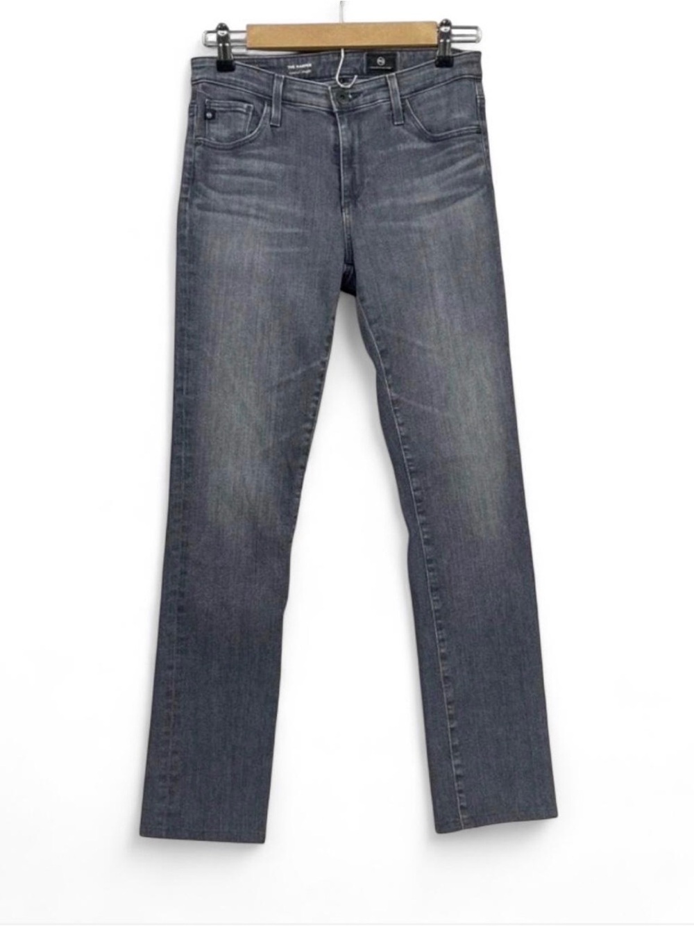 Harper Women's Gray Straight-Leg Jeans